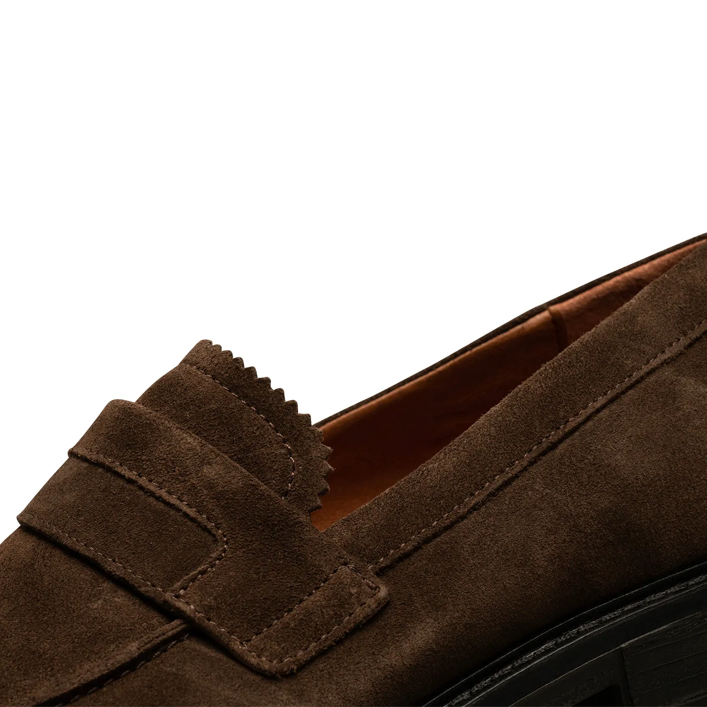 Stanley loafer suede - DARK BROWN