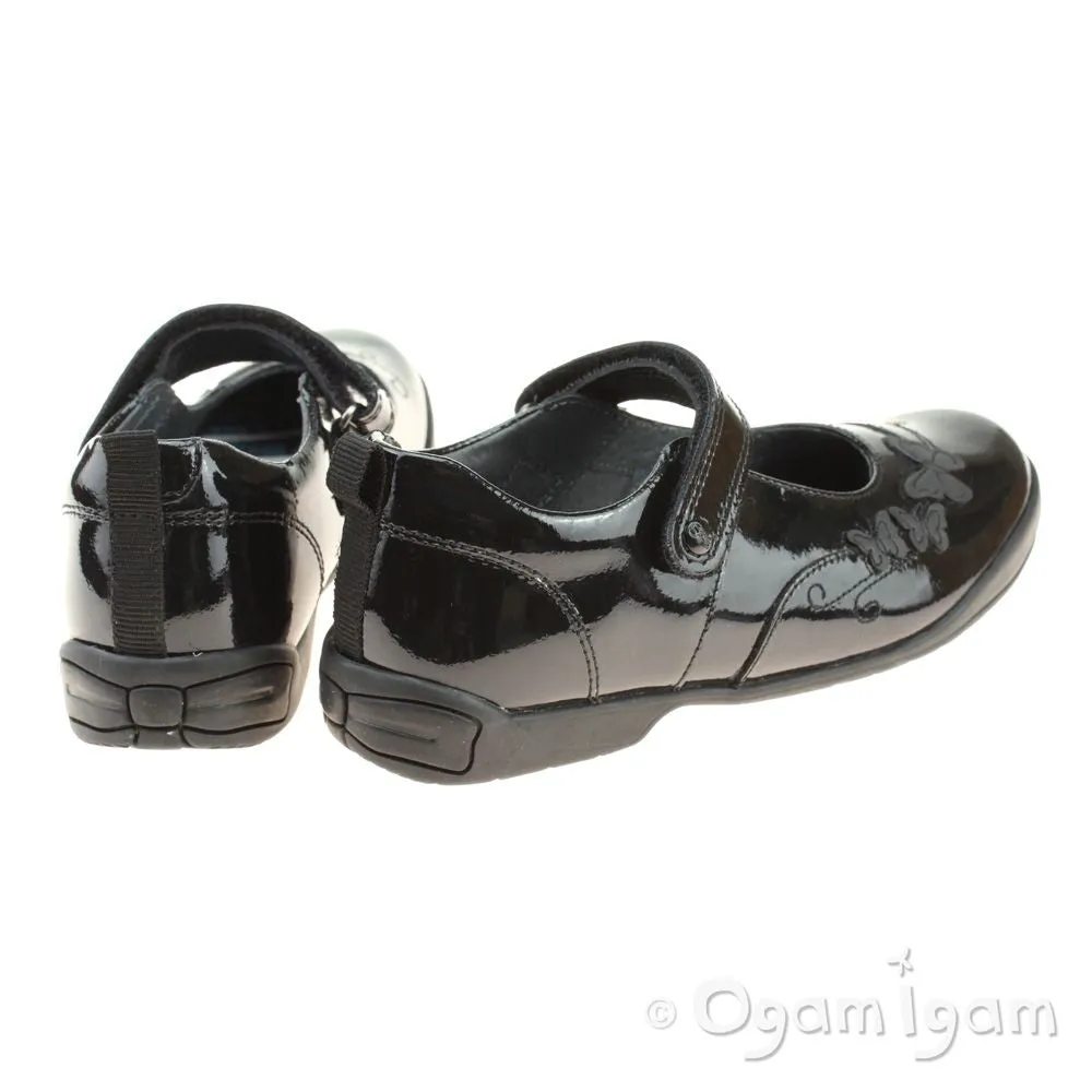 Start-rite Pump Girls Black Patent School Shoe