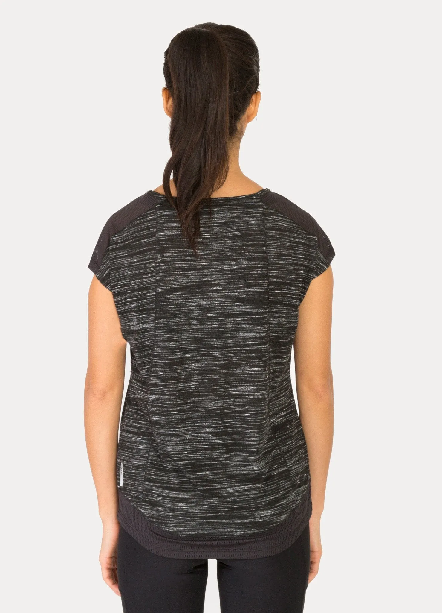 Stratus Open Scoopneck Mesh Insert Tee