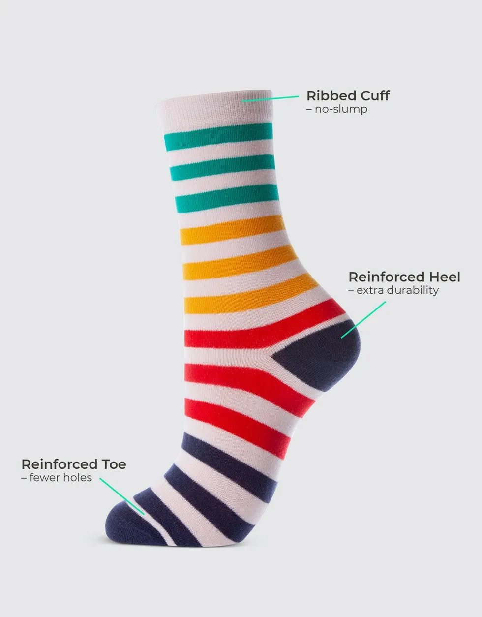 Summer Escapade Crew Socks 6 Pack