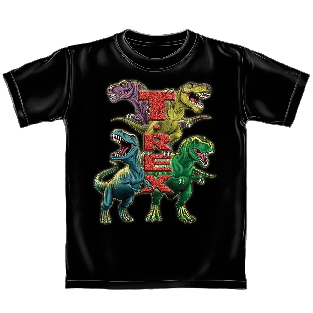 T-Rex Youth Tee Shirt (Glow in The Dark) (Kids Small