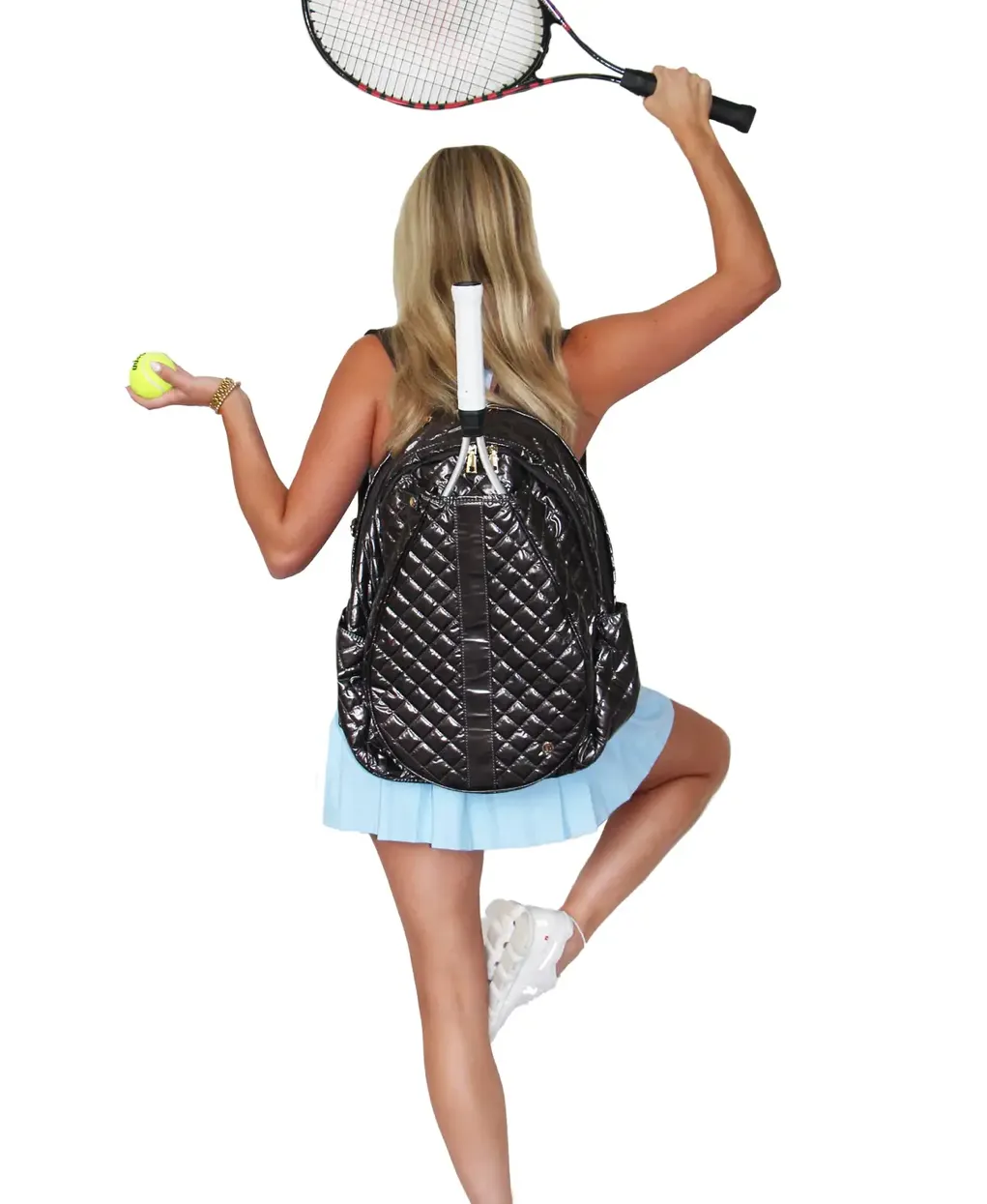 TENNIS PUFFER SPORTS BACKPACK - FIG