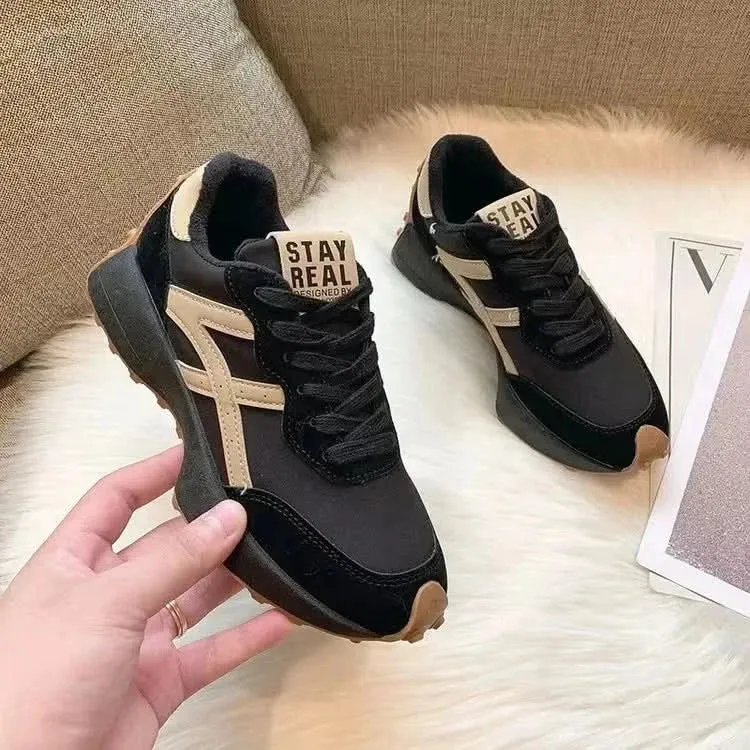 Tennis Shoes - Leather Women's Sneakers