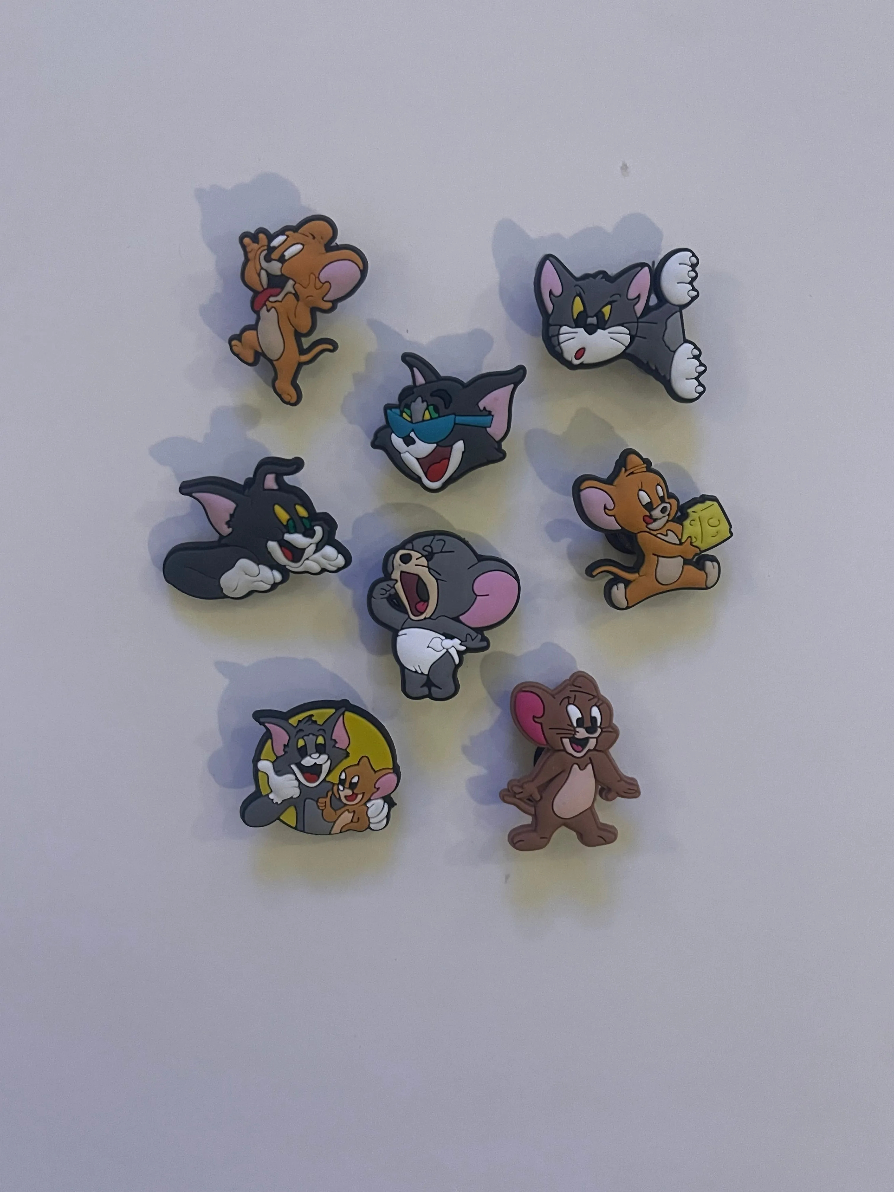 Tom & Jerry Cartoon Croc Charms Shoe Charms Decorations 8pcs Set