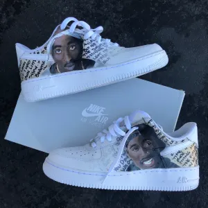 Tupac Portrait Nike Air Force 1s