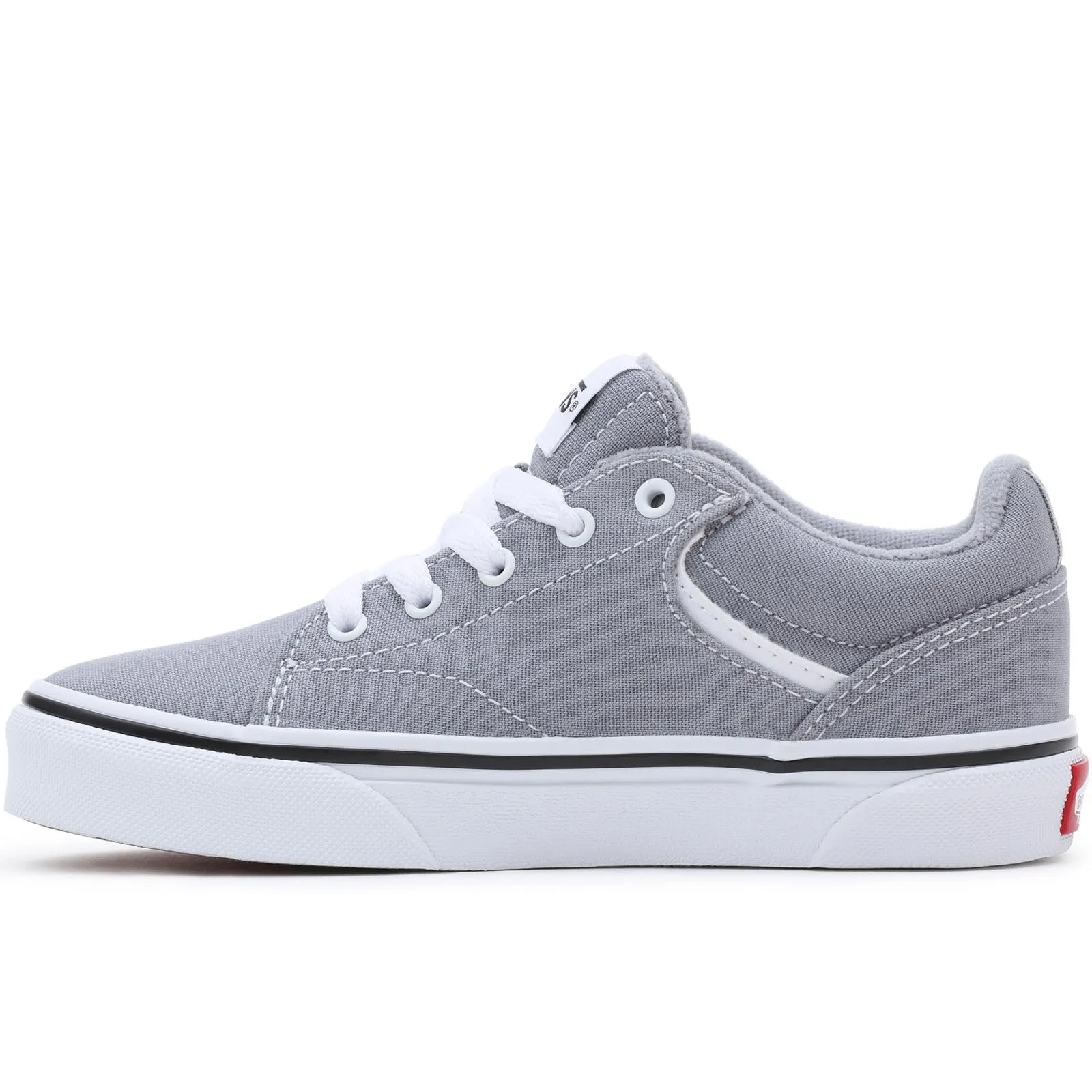 Vans Kids Seldan Retro Canvas Trainers - Grey/White