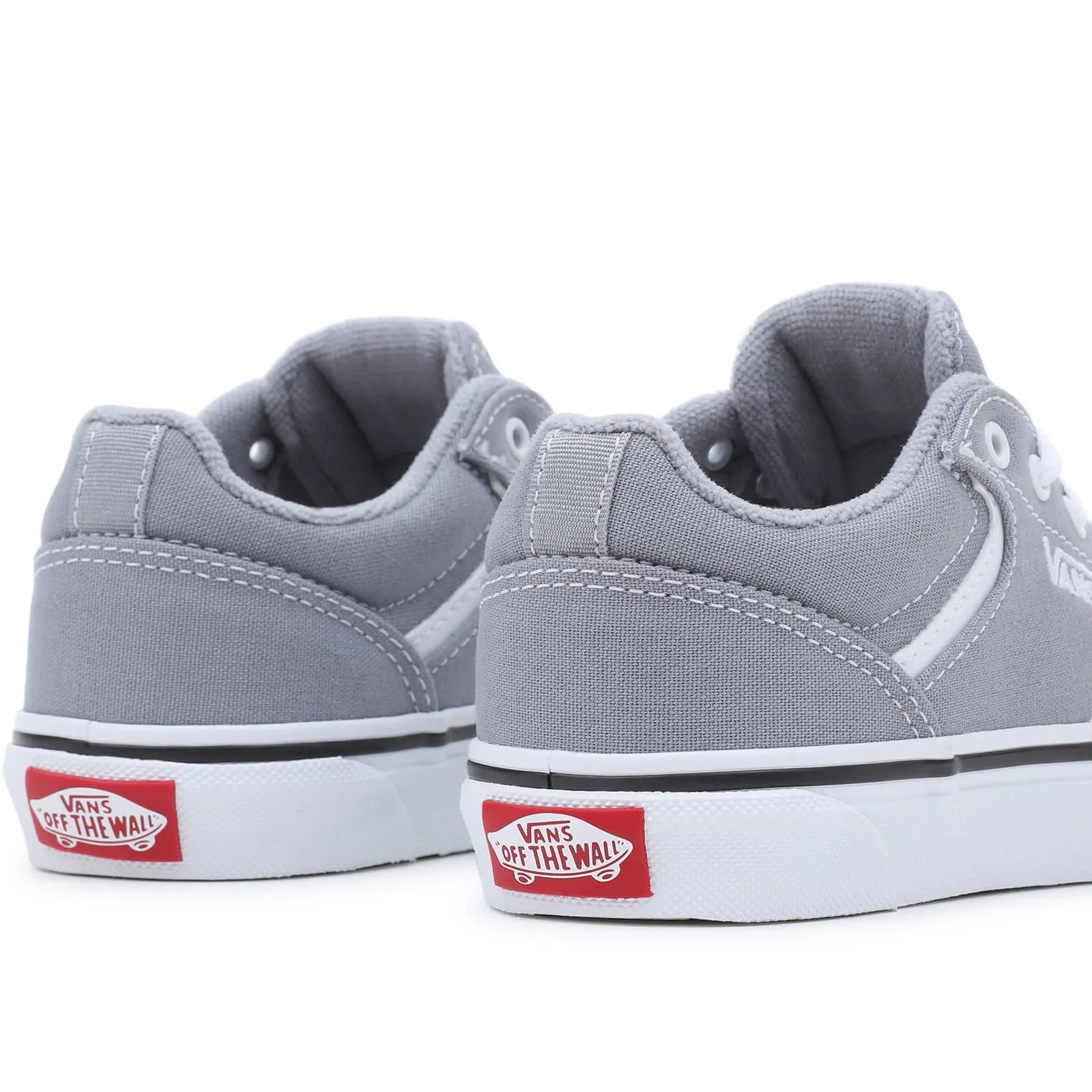 Vans Kids Seldan Retro Canvas Trainers - Grey/White