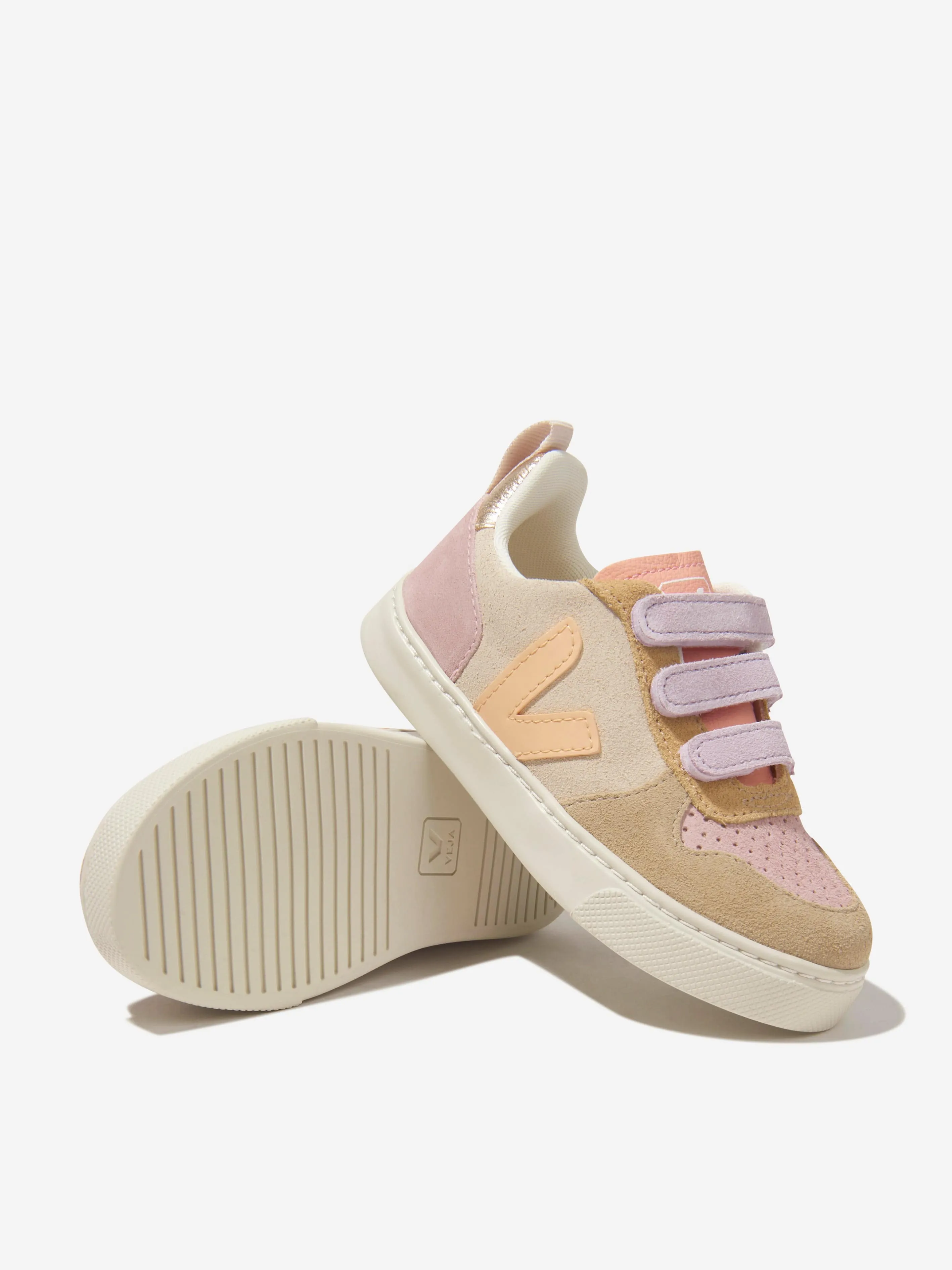 Veja Girls Suede V-10 Trainers in Multicolour