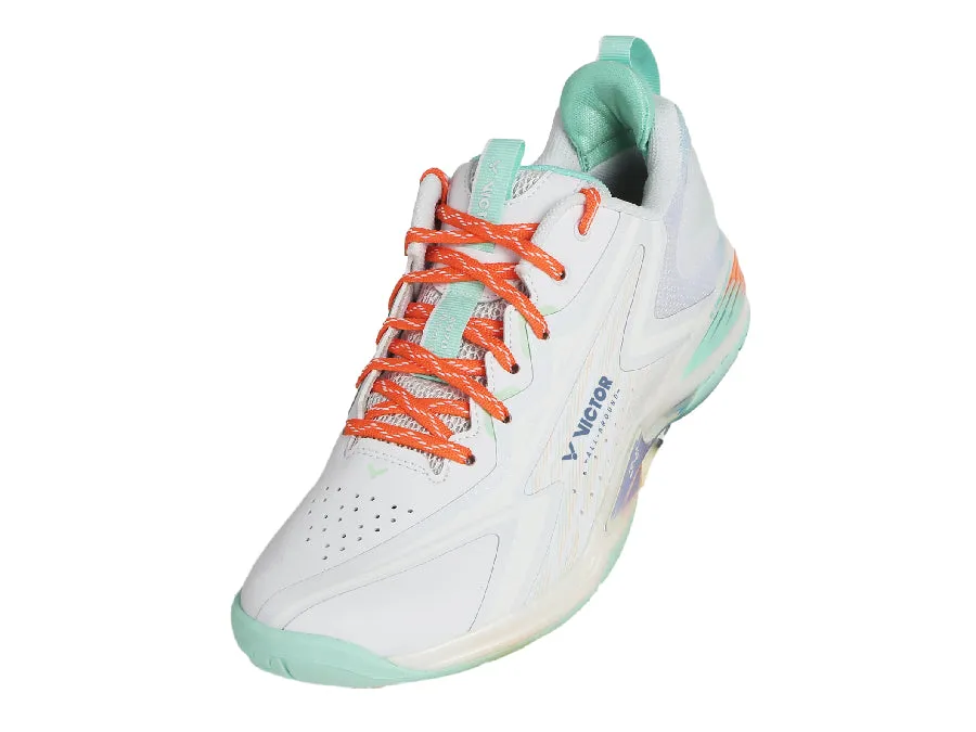 Victor A970 NitroLite Badminton Shoes (White/Brook Green)