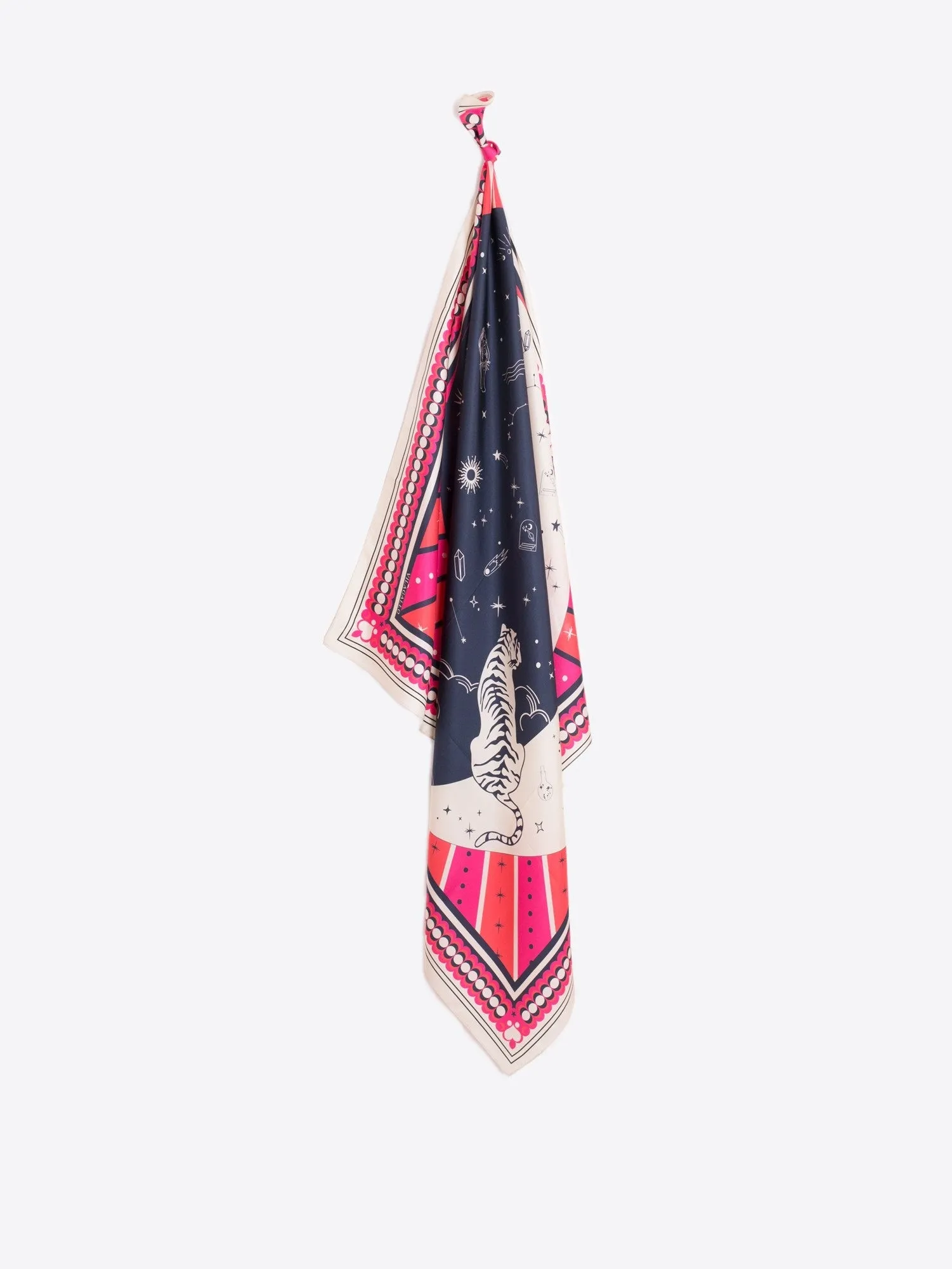 Vilagallo Galaxy Print Silk Scarf