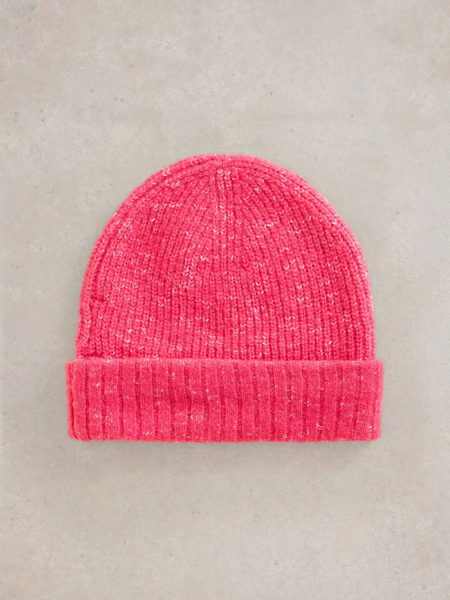 White Stuff Abby Knitted Beanie Bright Pink