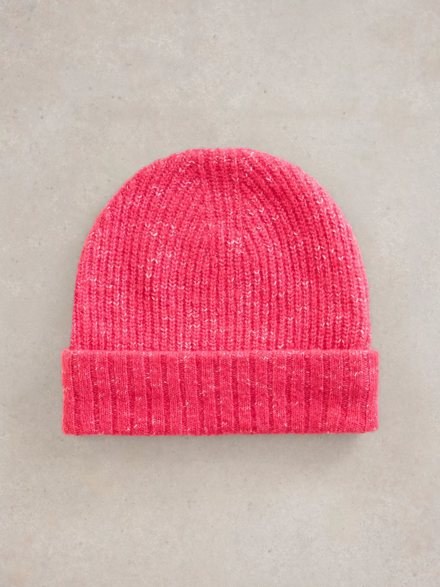 White Stuff Abby Knitted Beanie Bright Pink