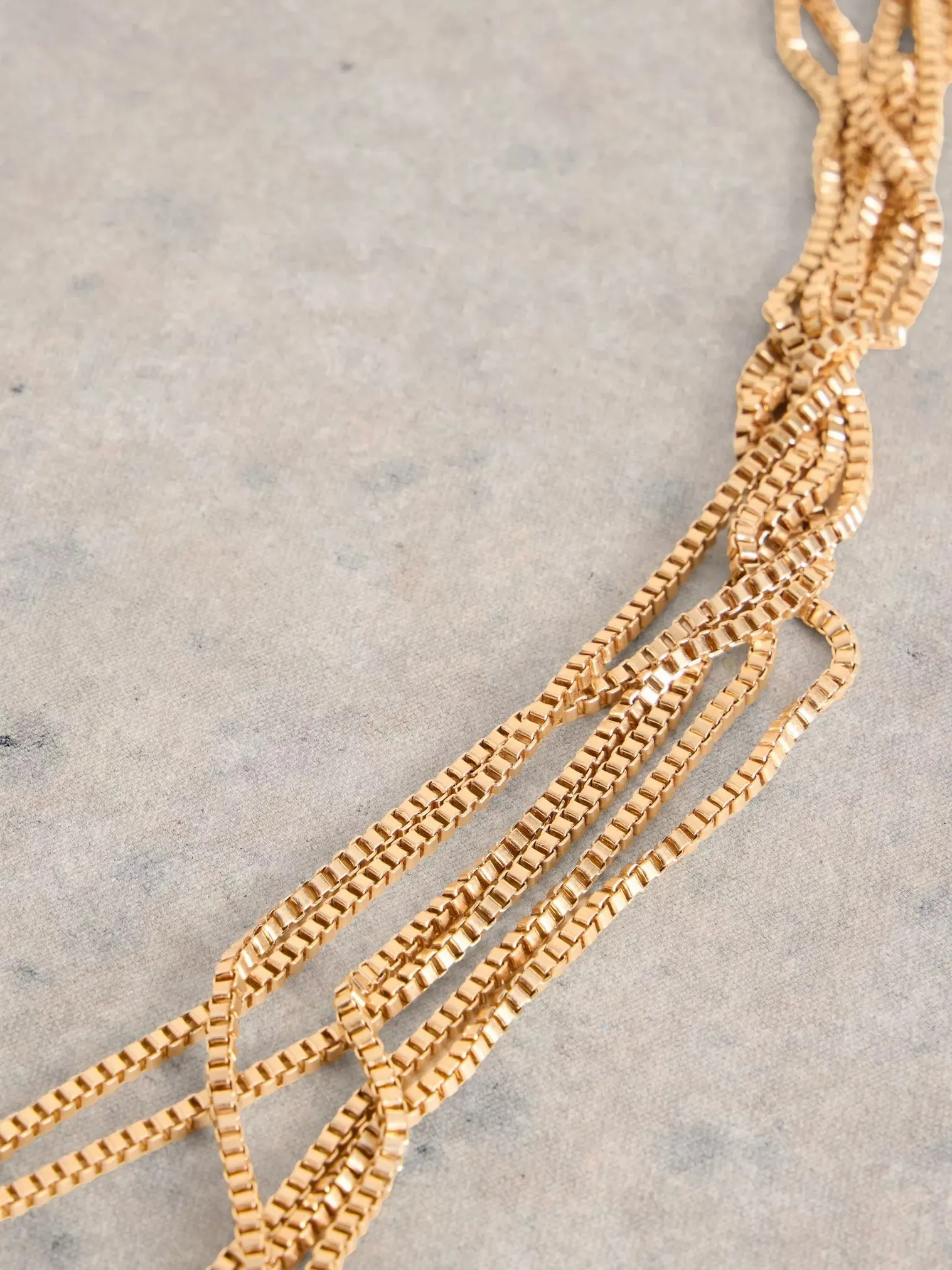 White Stuff Abelia Chain Necklace Gold