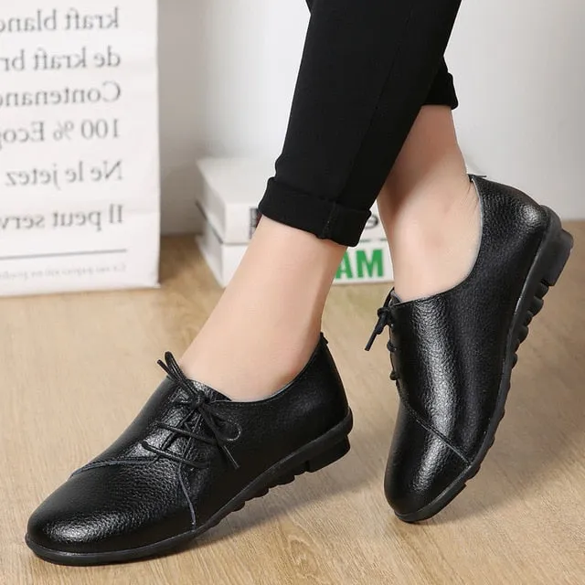 Women shoes 2019 new arrival spring lace-up pleated