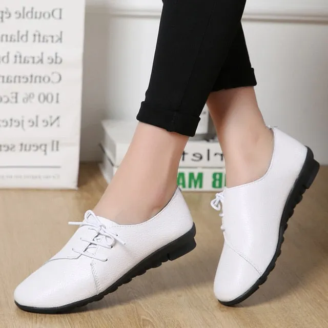 Women shoes 2019 new arrival spring lace-up pleated