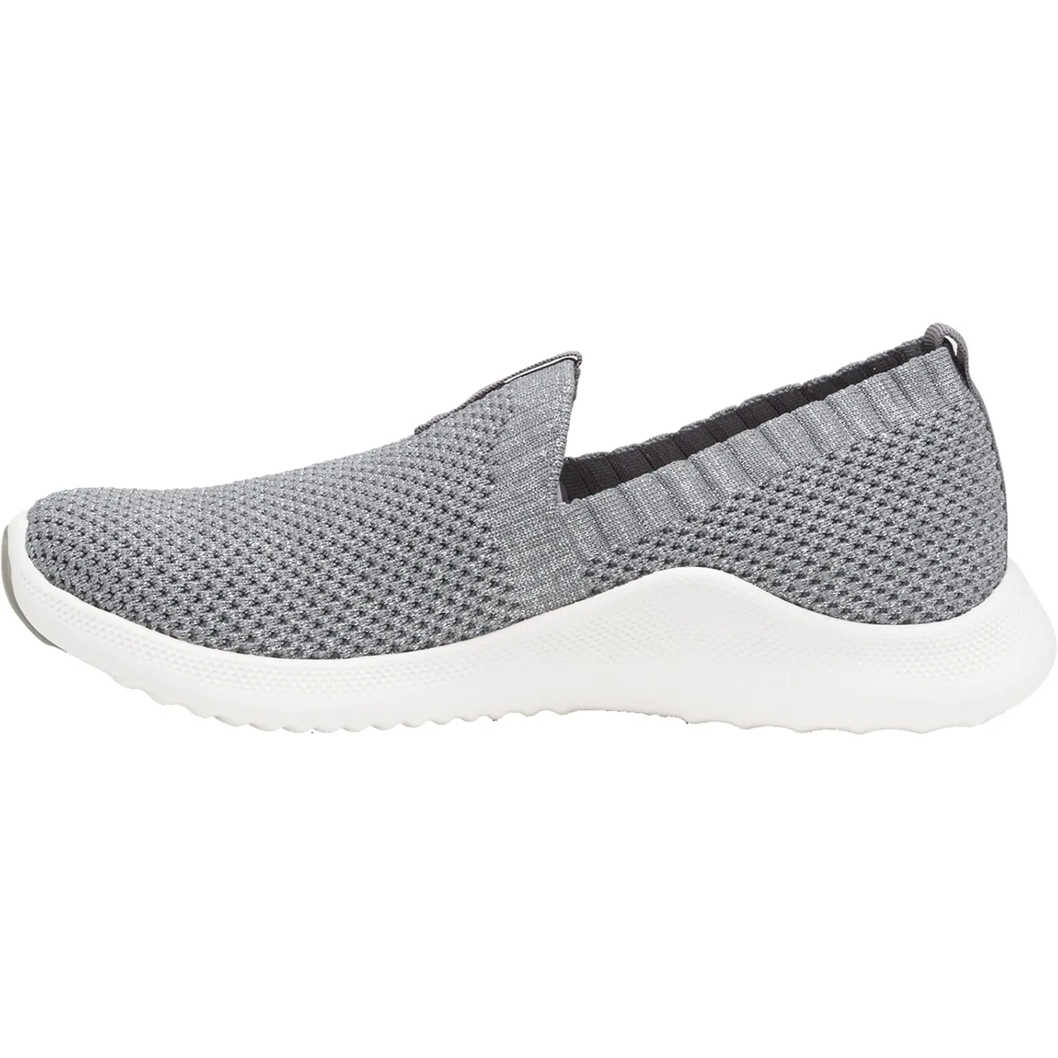 Women's Aetrex Angie Grey Knit Fabric