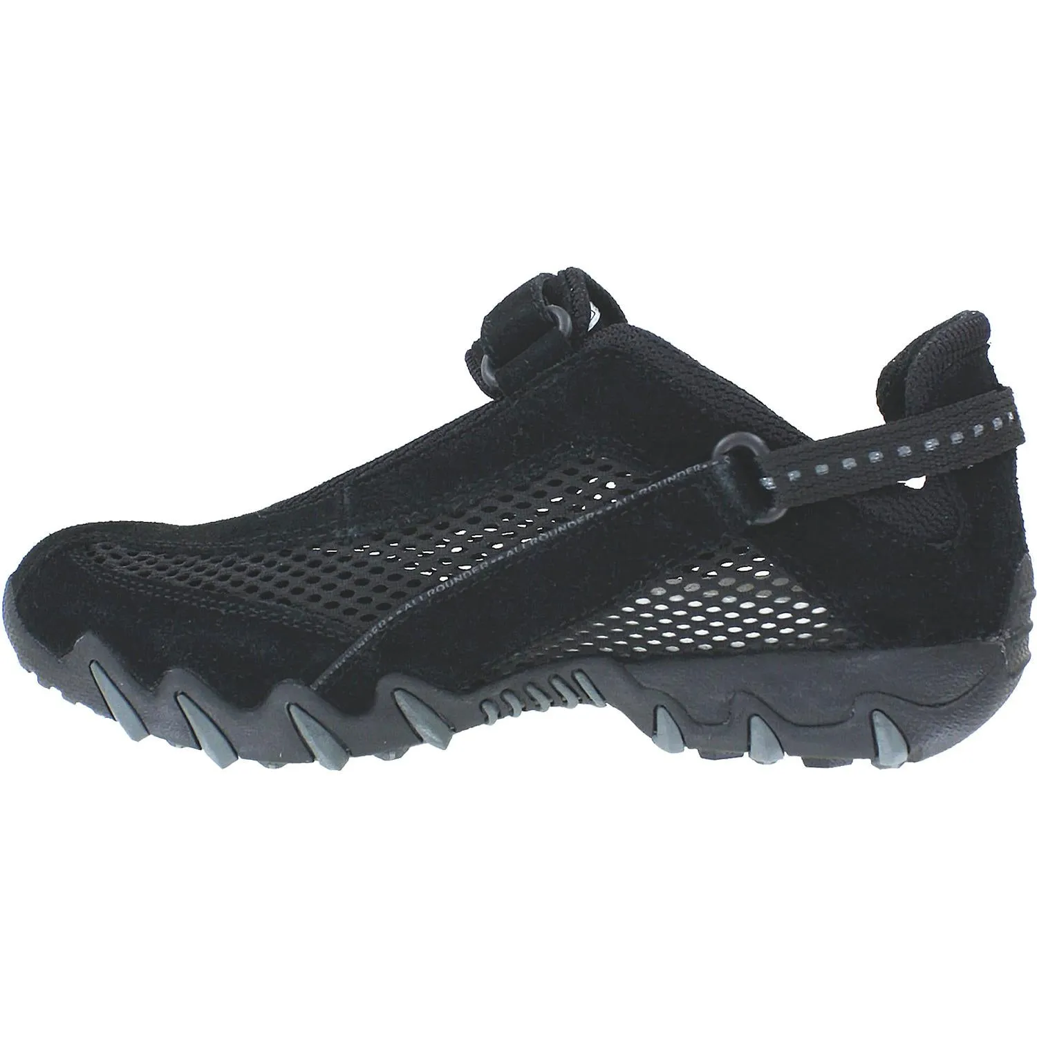 Women's Allrounder by Mephisto Niro Black/Black Suede/Mesh