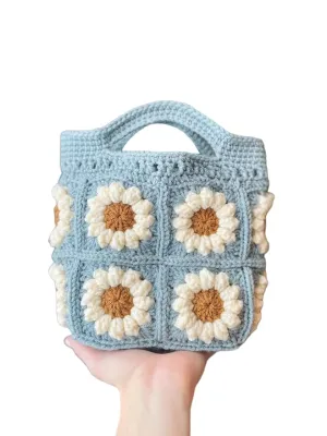 ZZARA Modern Crochet Cotton Handmade bag, Crochet Cotton Bag Shoulder bag, Reusable Bag, Crochet Market Bag, Crochet Purse Market Bag